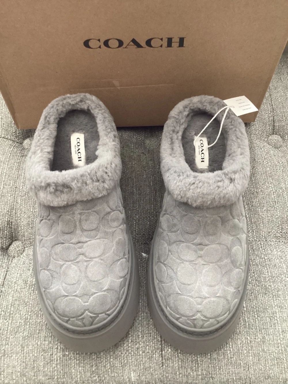 COACH Women's Cecelia Slip-On Platform Clogs, size 7